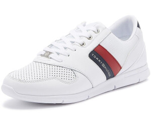 Tommy hilfiger perforated leather trainers deals