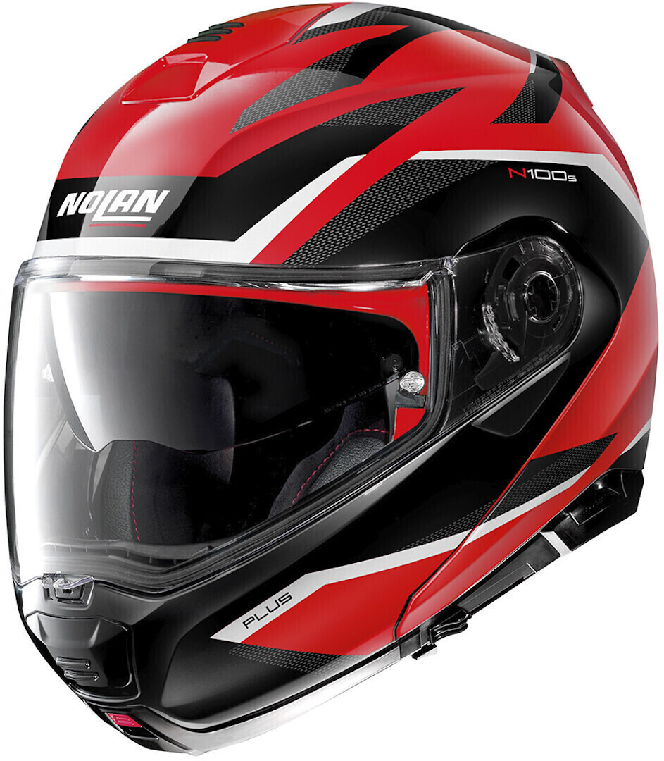 Nolan N100-5 Plus Overland N-Com rouge/noir/blanc