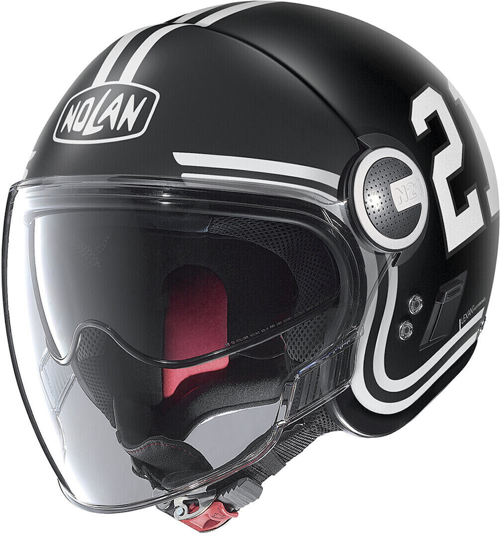 Nolan N21 Visor Quarterback Black/White