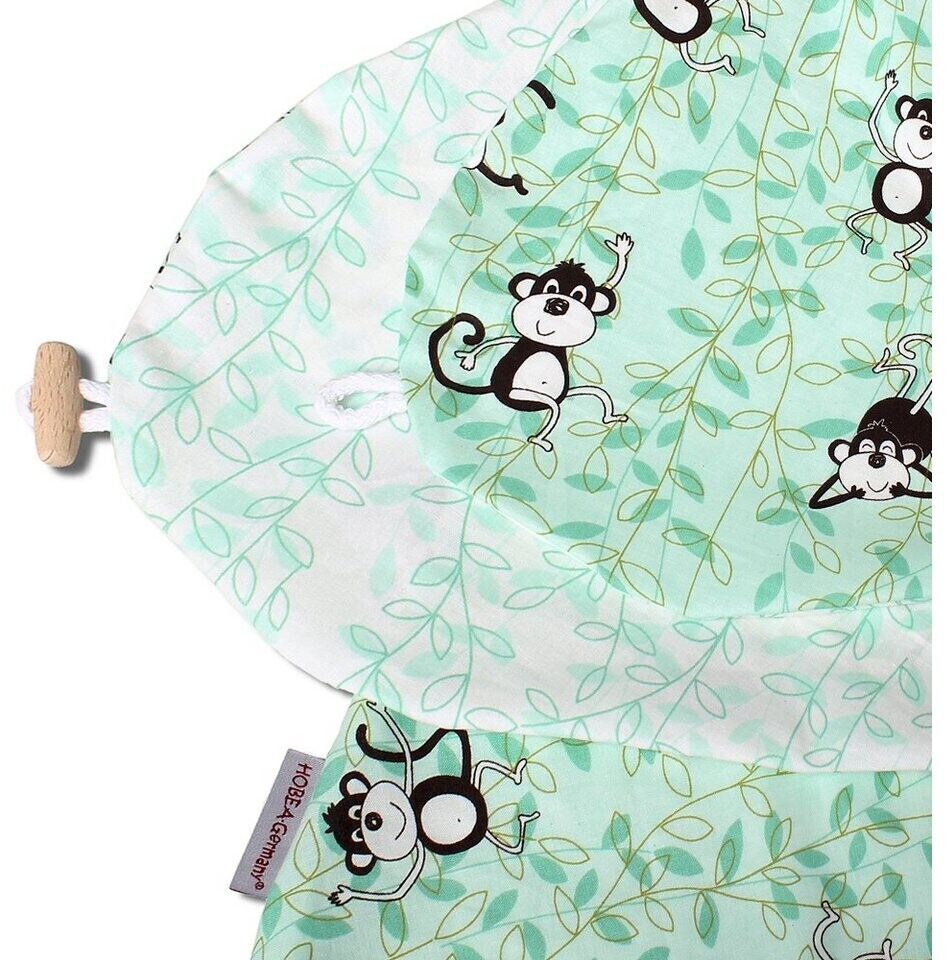 HOBEA-Germany Nursing Pillow Cover Monkeys mint white