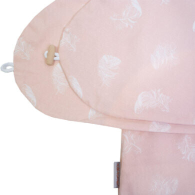 HOBEA-Germany Nursing Pillow Cover Feathers pink