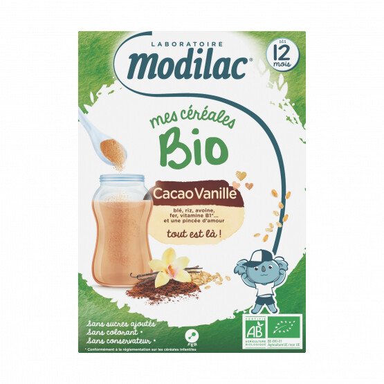 Modilac Mes céréales bio cacao vanille (250 g)