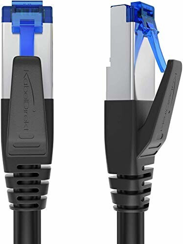 KabelDirekt CAT 7 RJ45 Gigabit Ethernet 25m Black