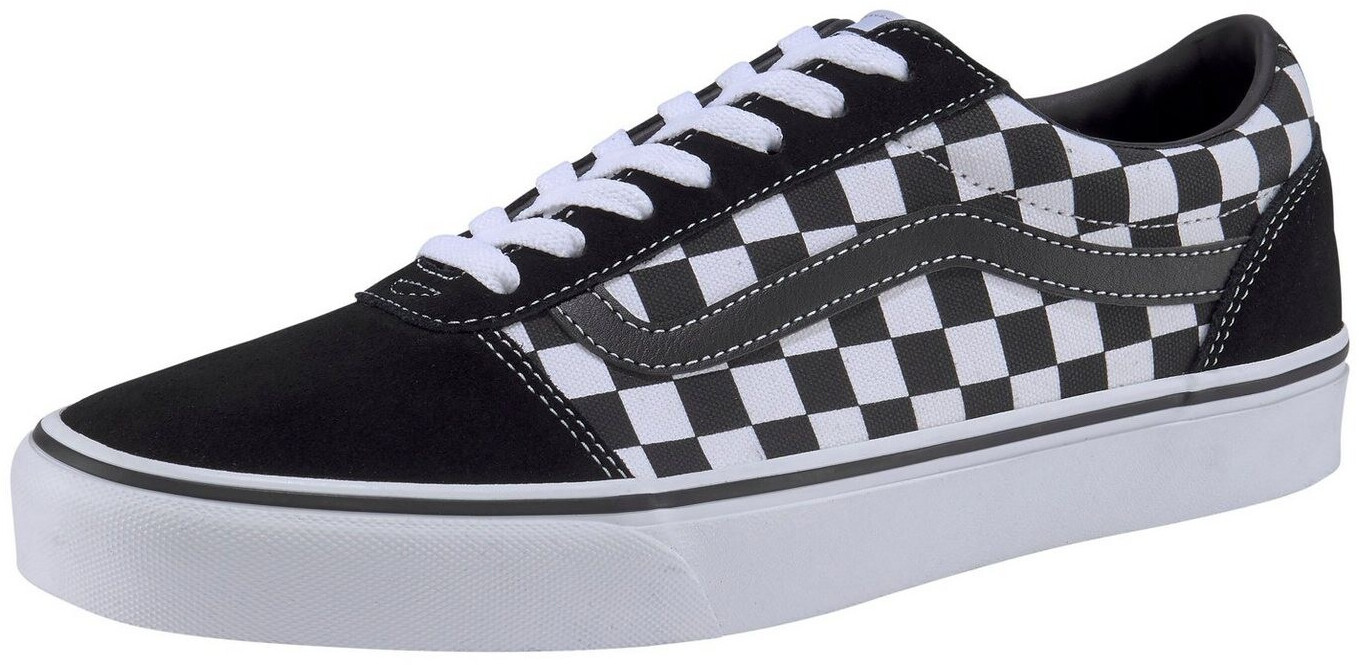 Vans grey and black checkered on sale