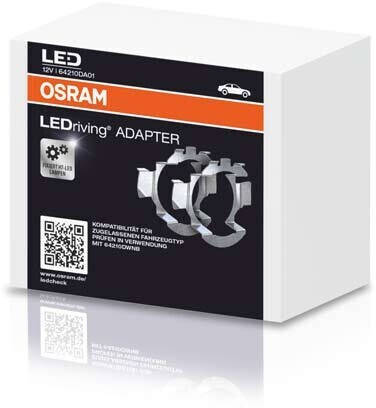 OSRAM 64210DA09 LED Driving LEDriving Adapter Montagehalterung Set für  Night Breaker H7