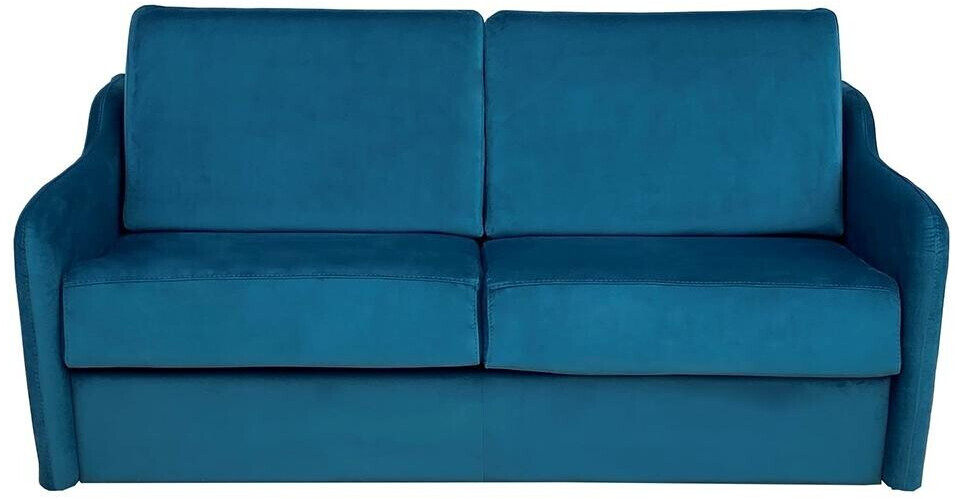 Vente-unique 3-seater COTIO velvet blue