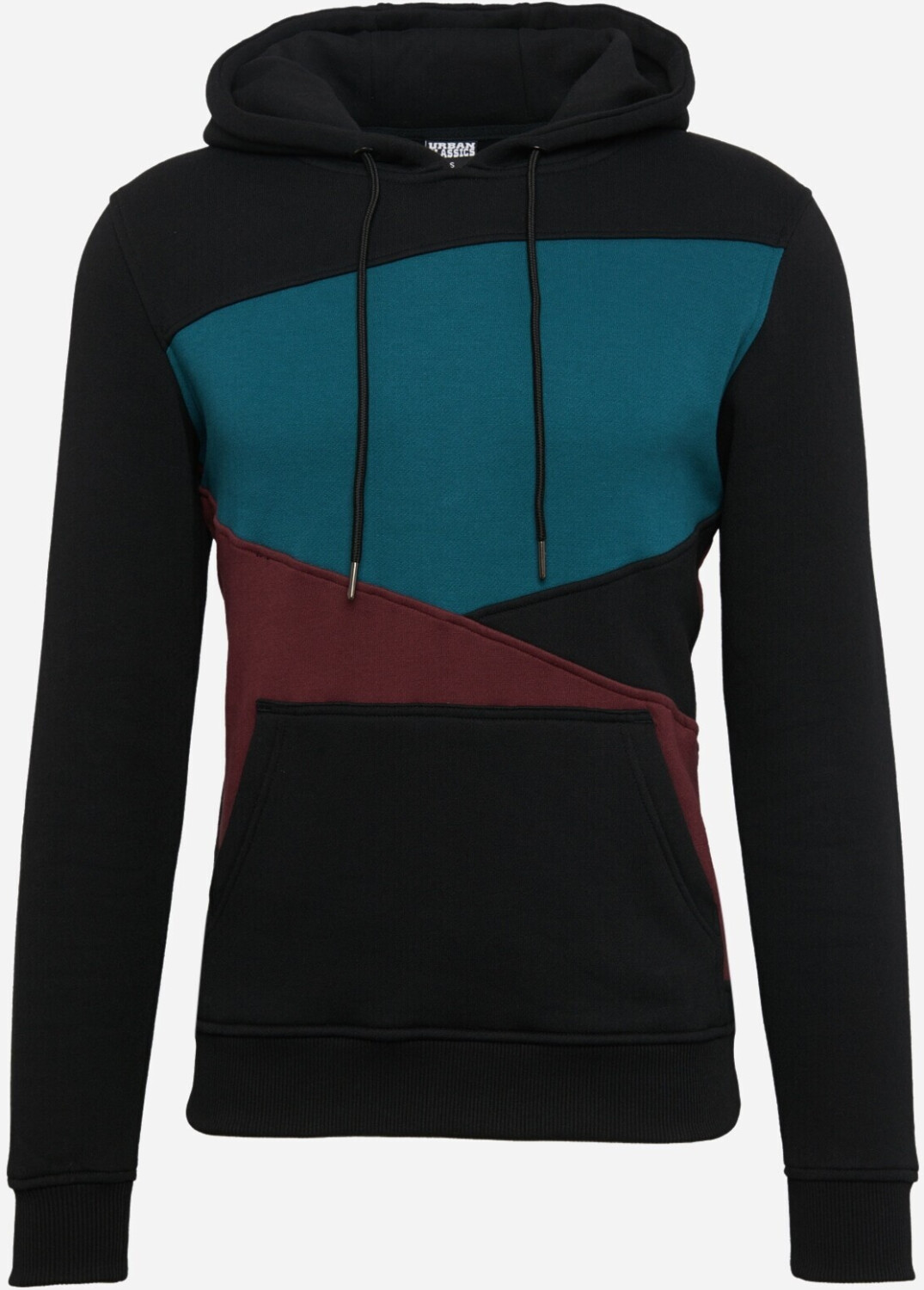 Urban Classics Zig Zag Hoody (TB205-01162-0024) black/cherry/teal