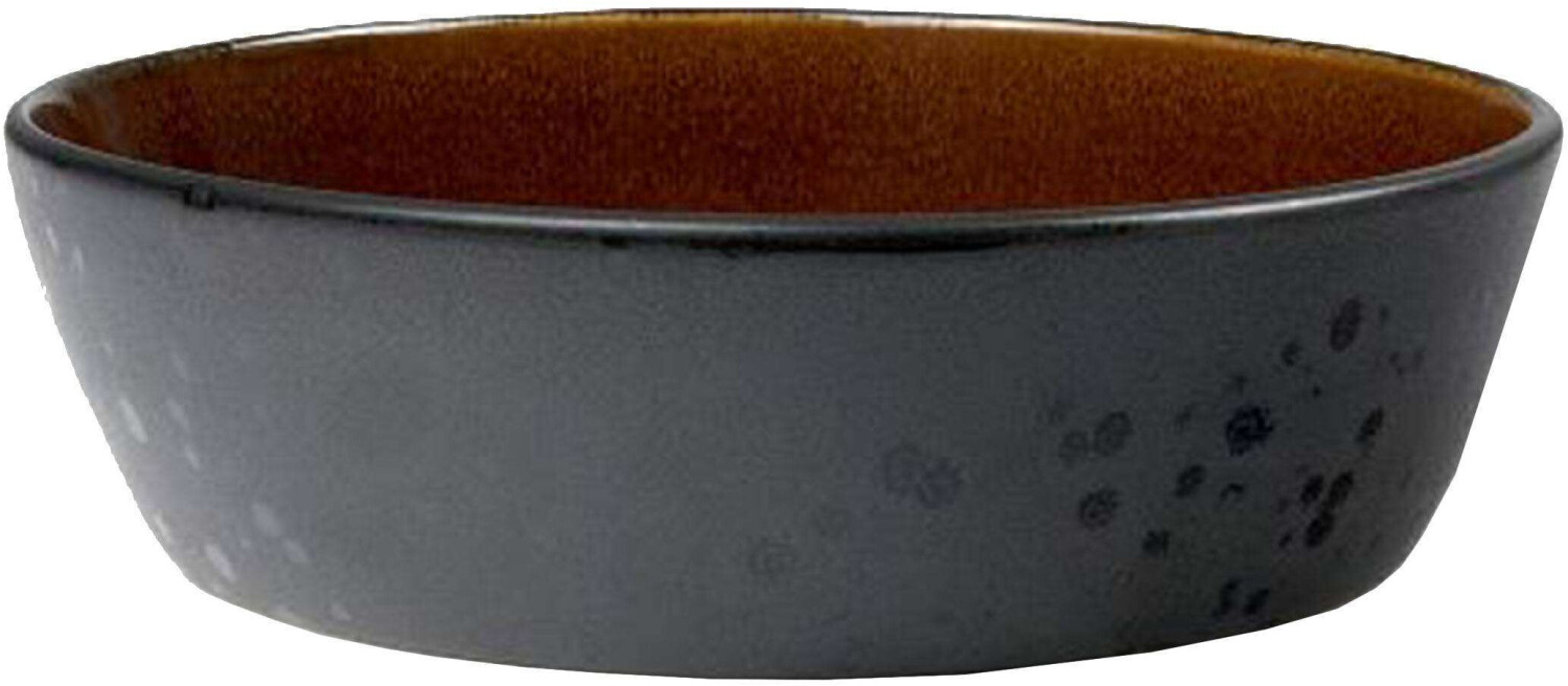 Bitz Soup plate Dia (18 cm) black/amber