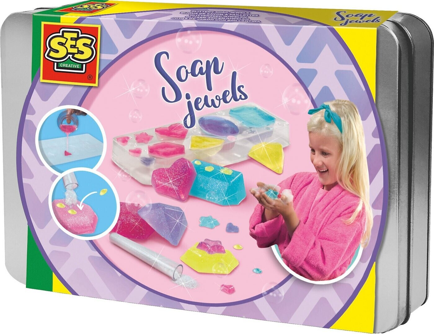 SES Creative Glitter Soap Jewels