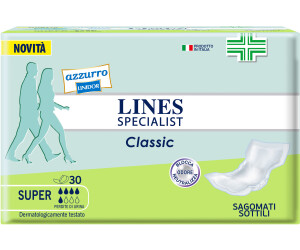 Lines Specialist Classic Pannoloni Sagomati Extra 30 Pezzi
