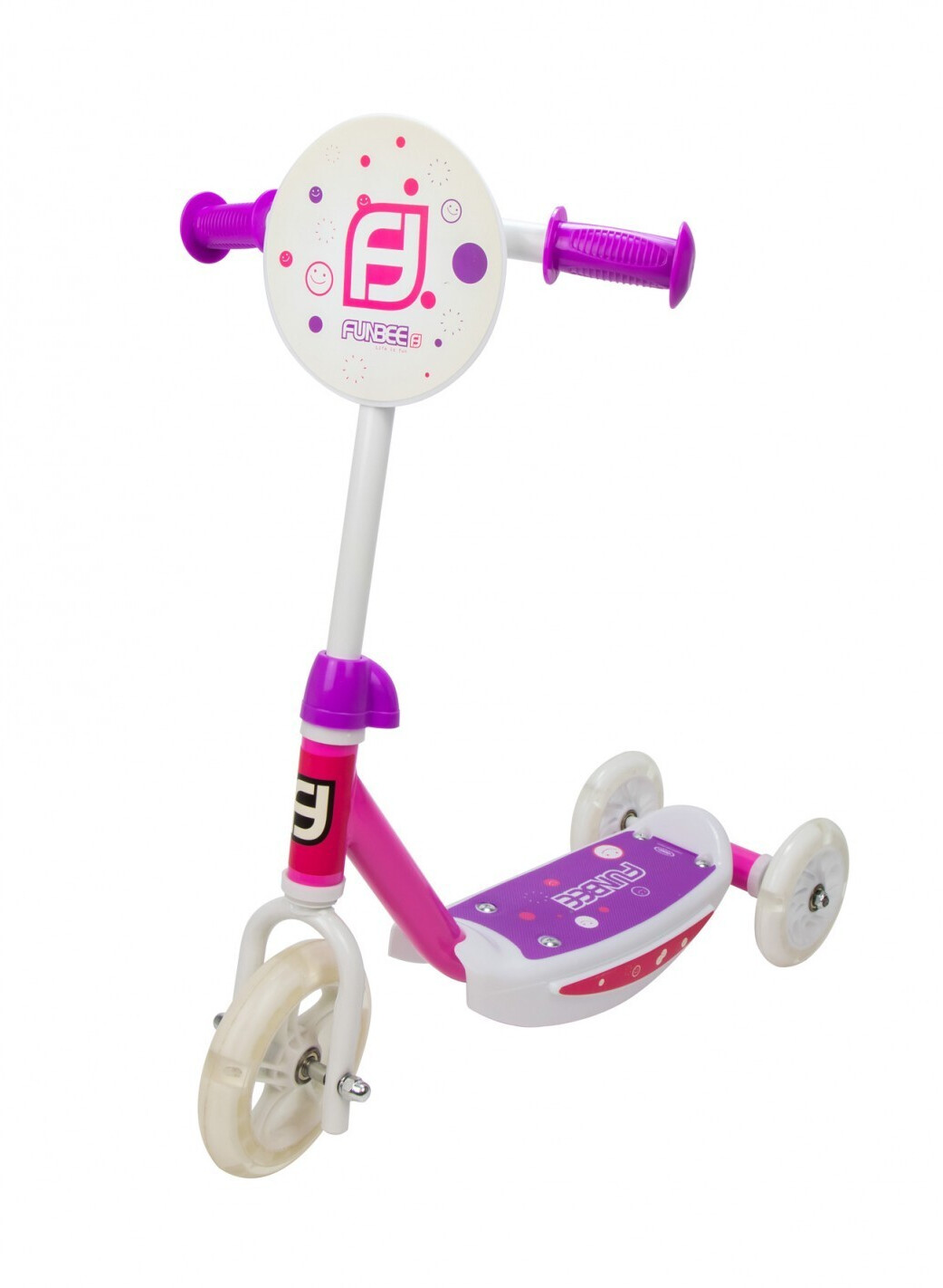 D'Arpèje Funbee Trottinette 3 roues LED rose (OFUN13-F-LED-ES)