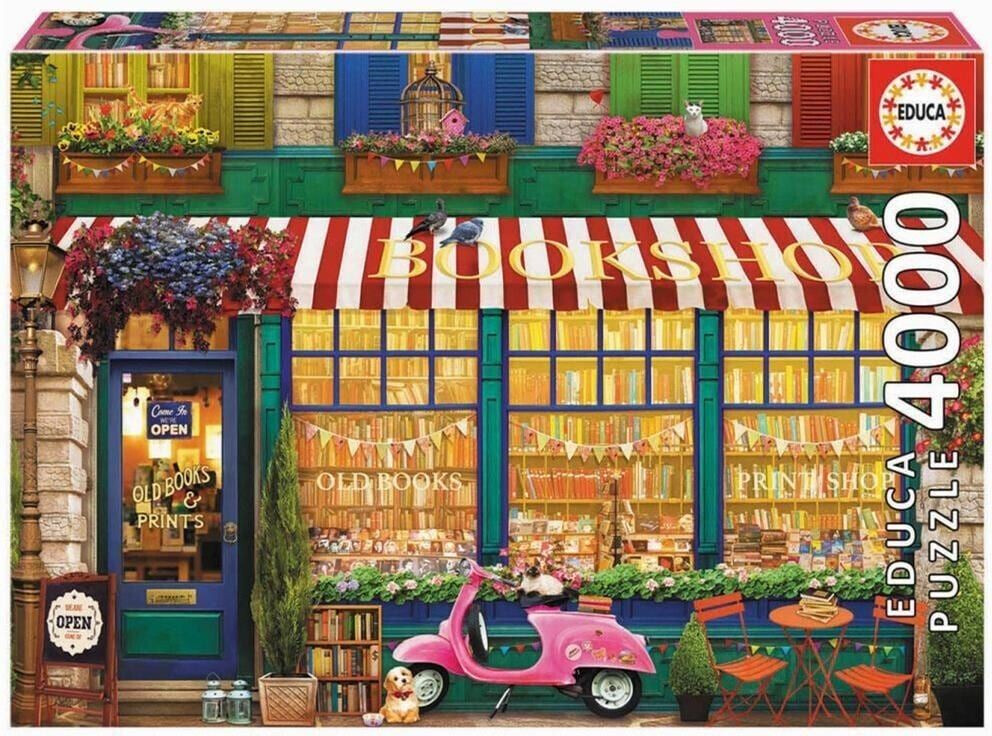 Educa Borrás Vintage Bookshop 4000 pcs. (18582)