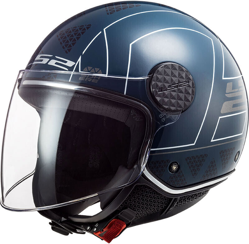 LS2 OF558 Sphere Lux Linus Gloss Cobalt