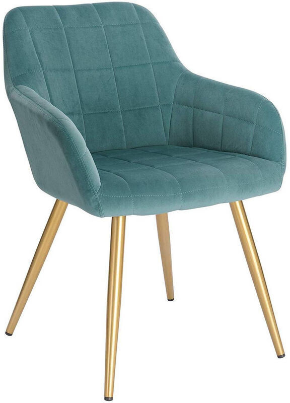 Woltu Velvet dining chair with golden legs BH232ts-1