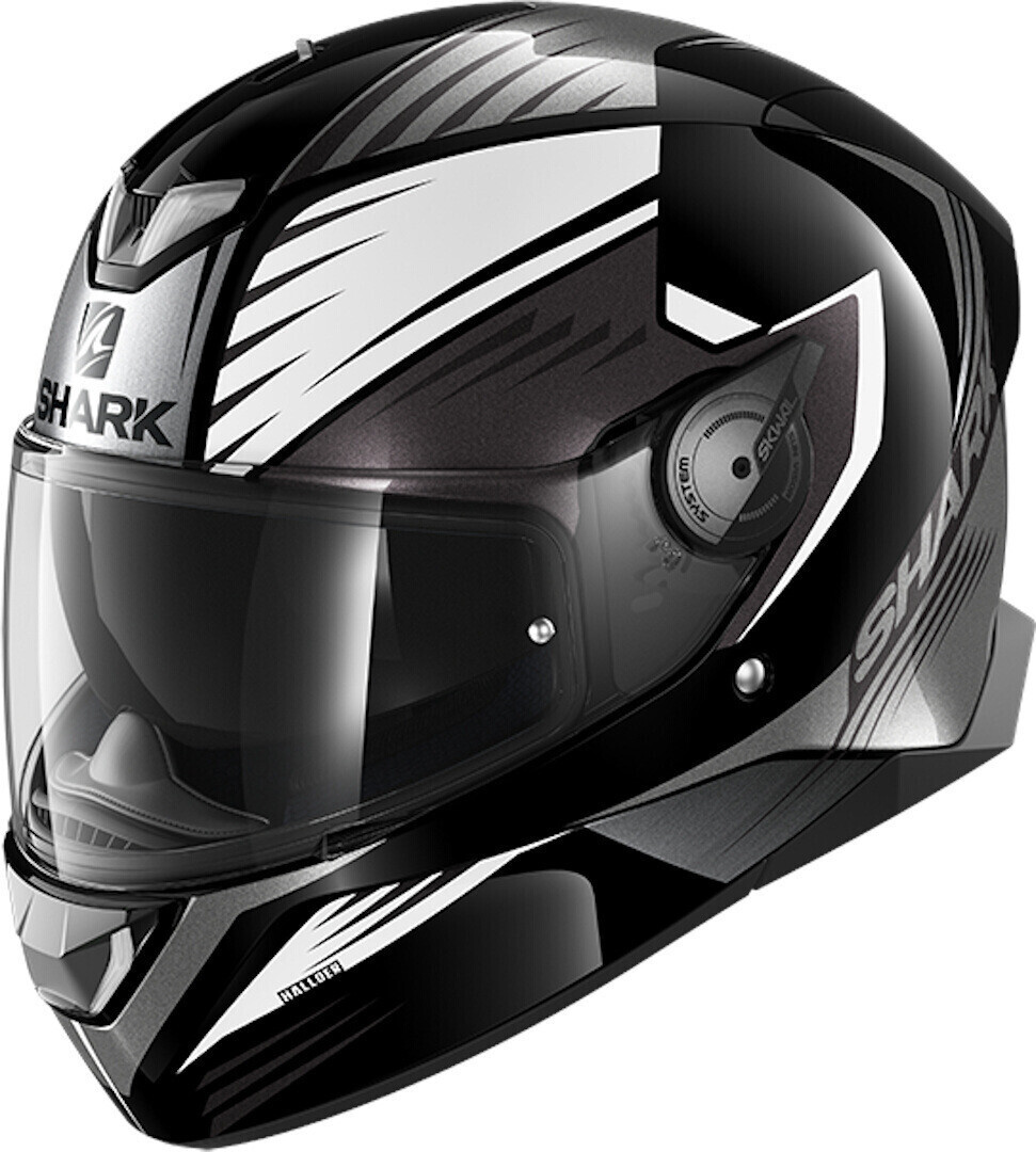 Photos - Motorcycle Helmet SHARK Skwal 2 Hallder Black/White 