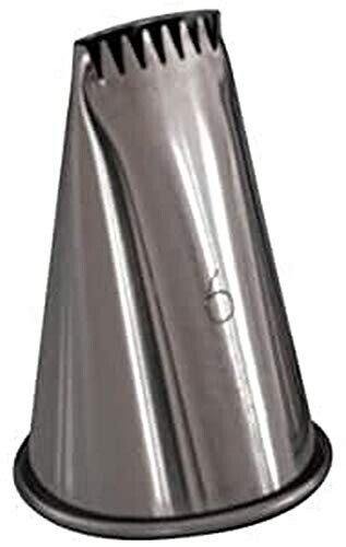 De Buyer Douille à pâtisserie buche plate inox ø 17 mm – 6 dents