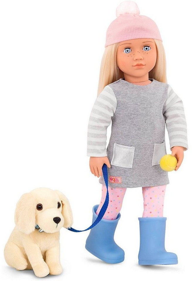 Photos - Doll Our Generation Dolls Our Generation Our Generation  Meagan with Golden Retriever 46 cm 
