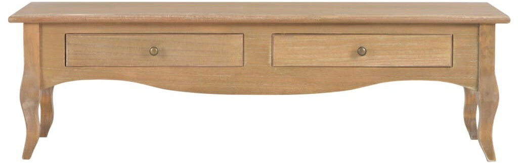 VidaXL Meuble TV avec 2 tiroirs en bois de pin