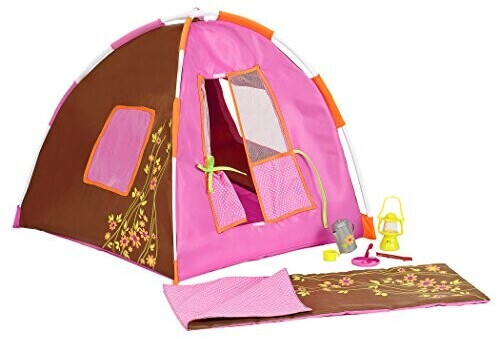 Our Generation Polka Dot Camping Set 18 pcs. brown-pink