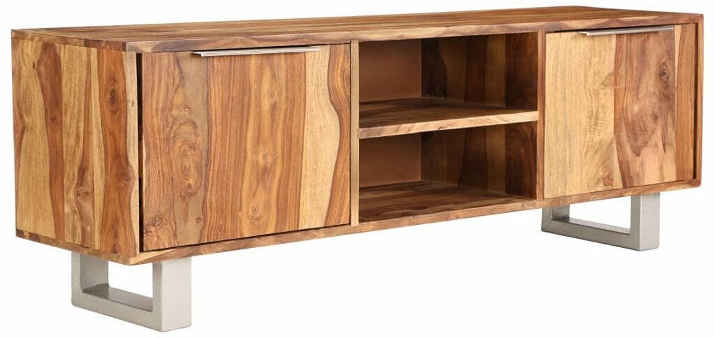 vidaXL Meuble TV en bois de sesham finition miel