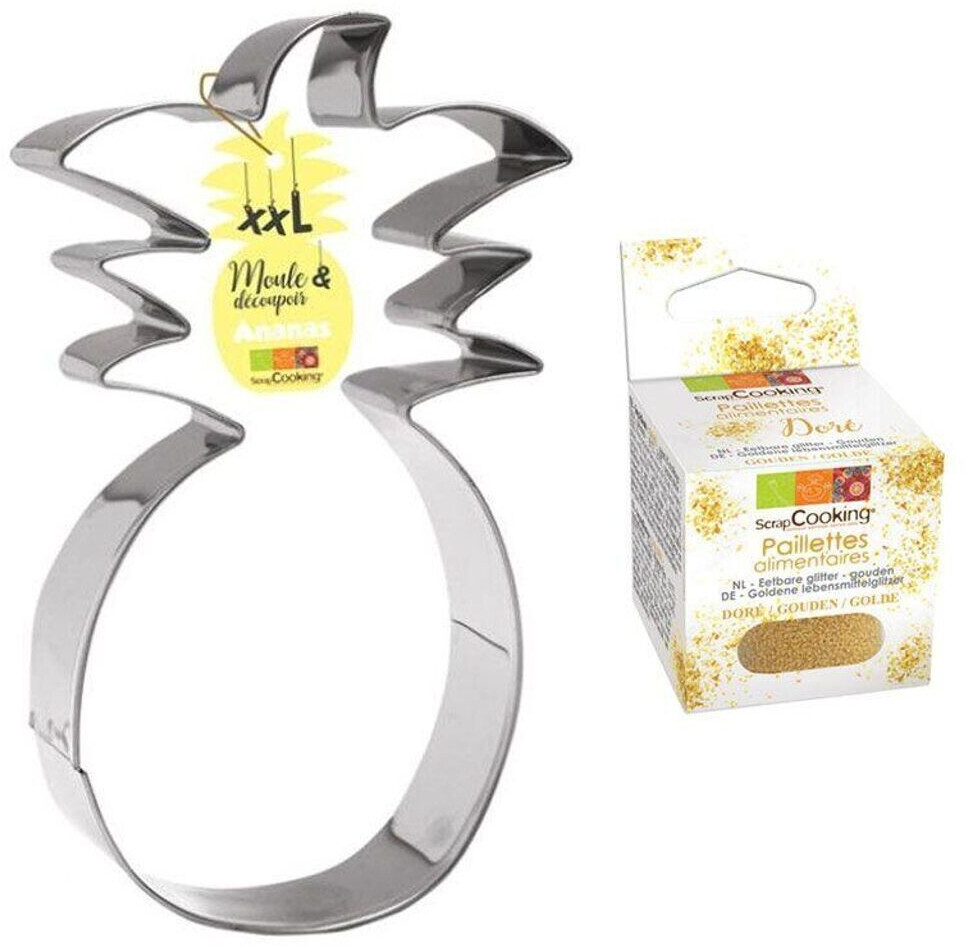 ScrapCooking Emporte-pièce en inox XXL ananas