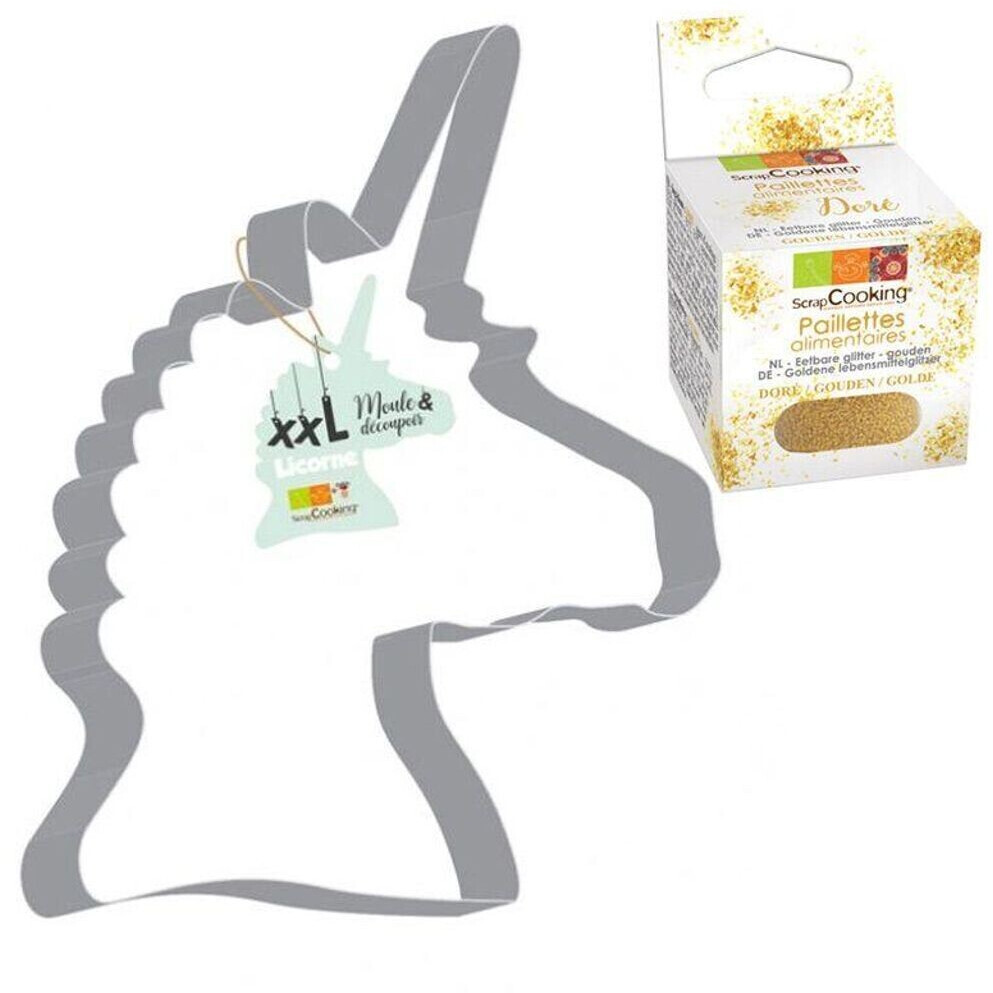 ScrapCooking Emporte-pièce en inox XXL licorne
