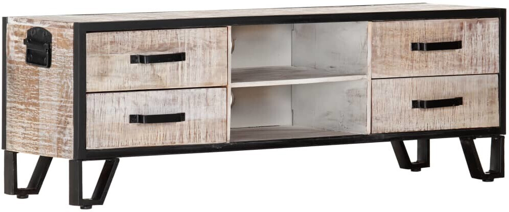 vidaXL Meuble TV en bois d'acacia 120 x 30 x 40 cm