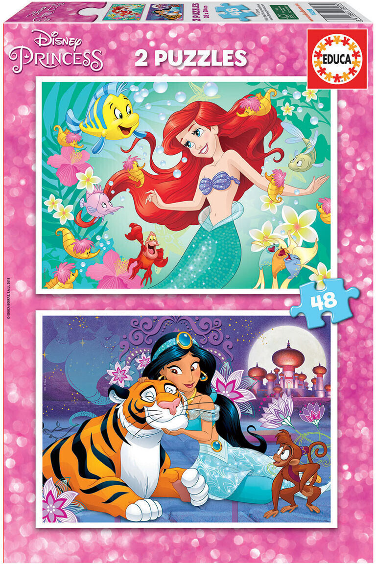 Educa Borrás Ariel + Jasmine 2 x 48 pcs. (18213)