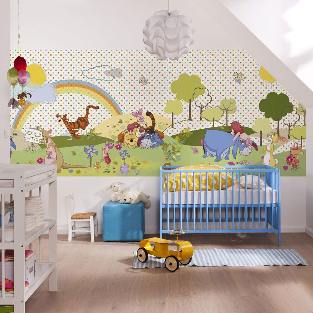Komar Papier peint Winnier l'ourson une belle journée 368 x 127 cm