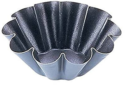 Lot de 12 mini moule à brioche anti-adhésif 7,6 cm