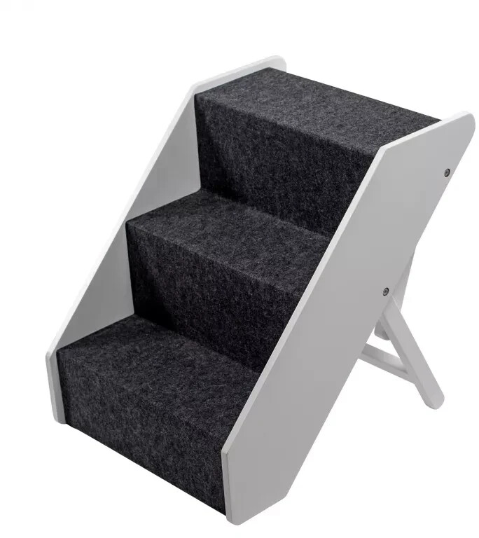 UPP Dog Stairs Deluxe FSC 3 Steps White
