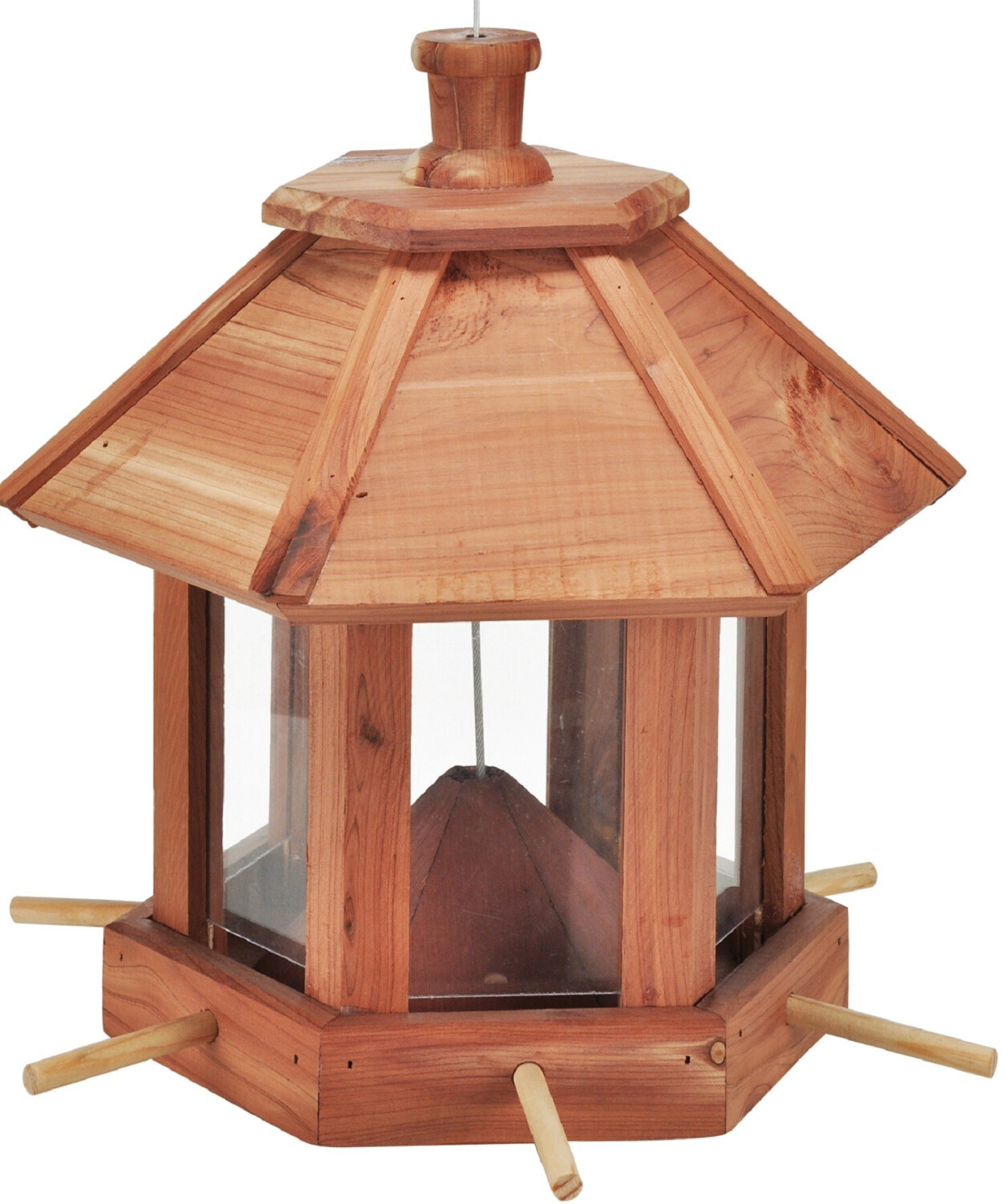 Haushalt International Hanging Bird House 26x26x27cm Brown