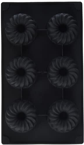 Lékué Moule mini savarin 6 cavités noir