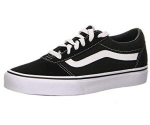 Ladies black discount and white vans
