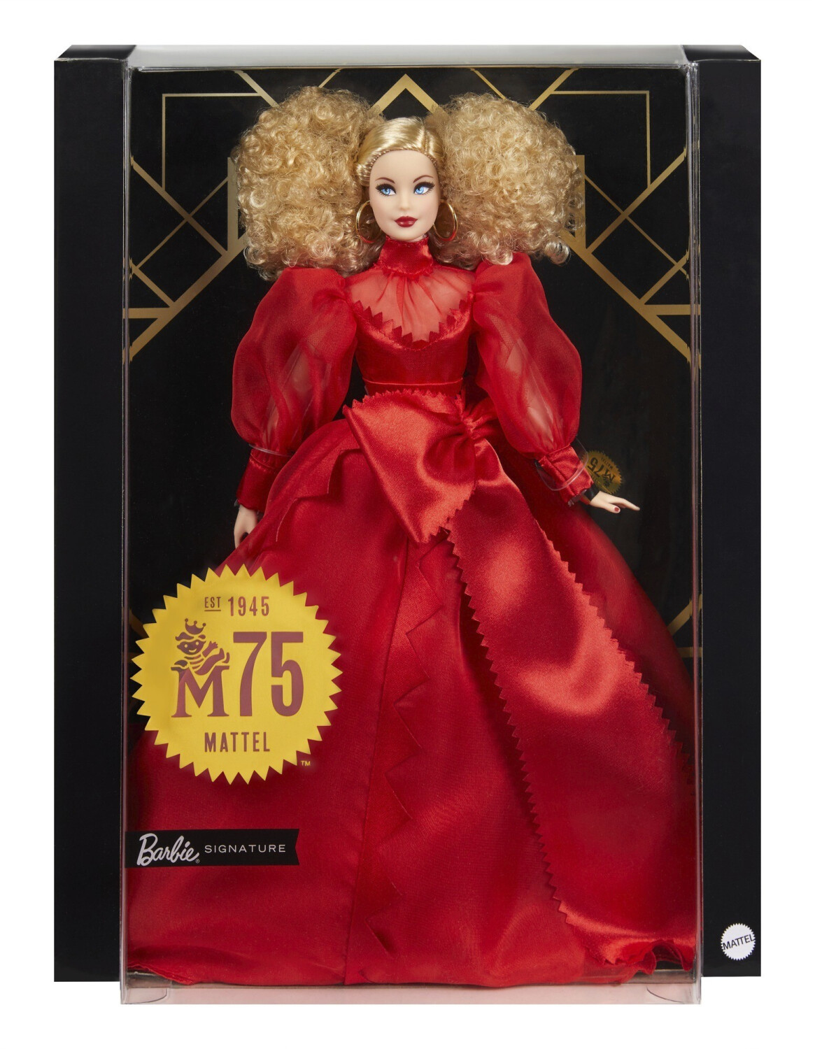 Barbie Collector Mattel 75th Anniversary Doll (12-in Blonde) in Red Gown (GMM98)