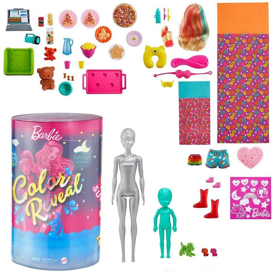 Buy Barbie Color Reveal Slumber Party Fun Set 50 Surprises