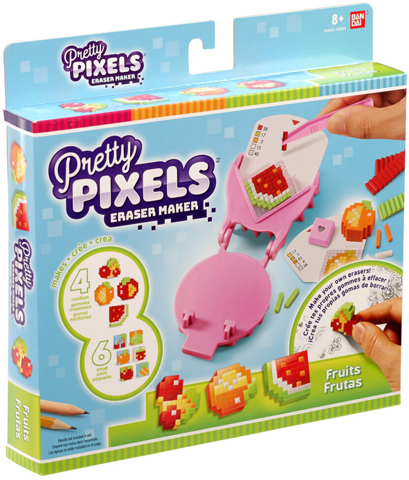 Bandai Fabrique à gommes Pretty Pixels - Set de démarrage fruits