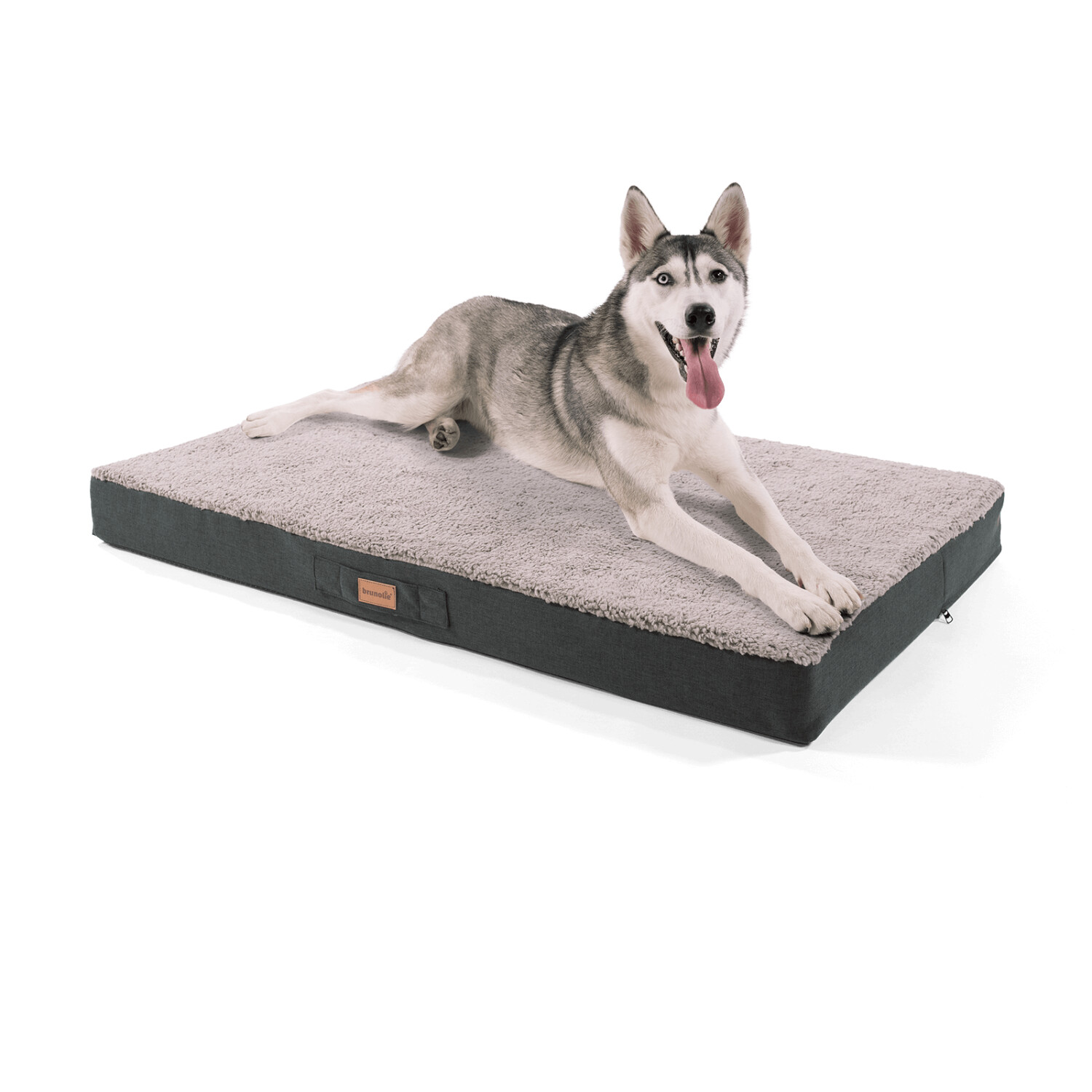 Brunolie Balu orthopedic Dog Bed XL 120x72x10cm Dark Grey