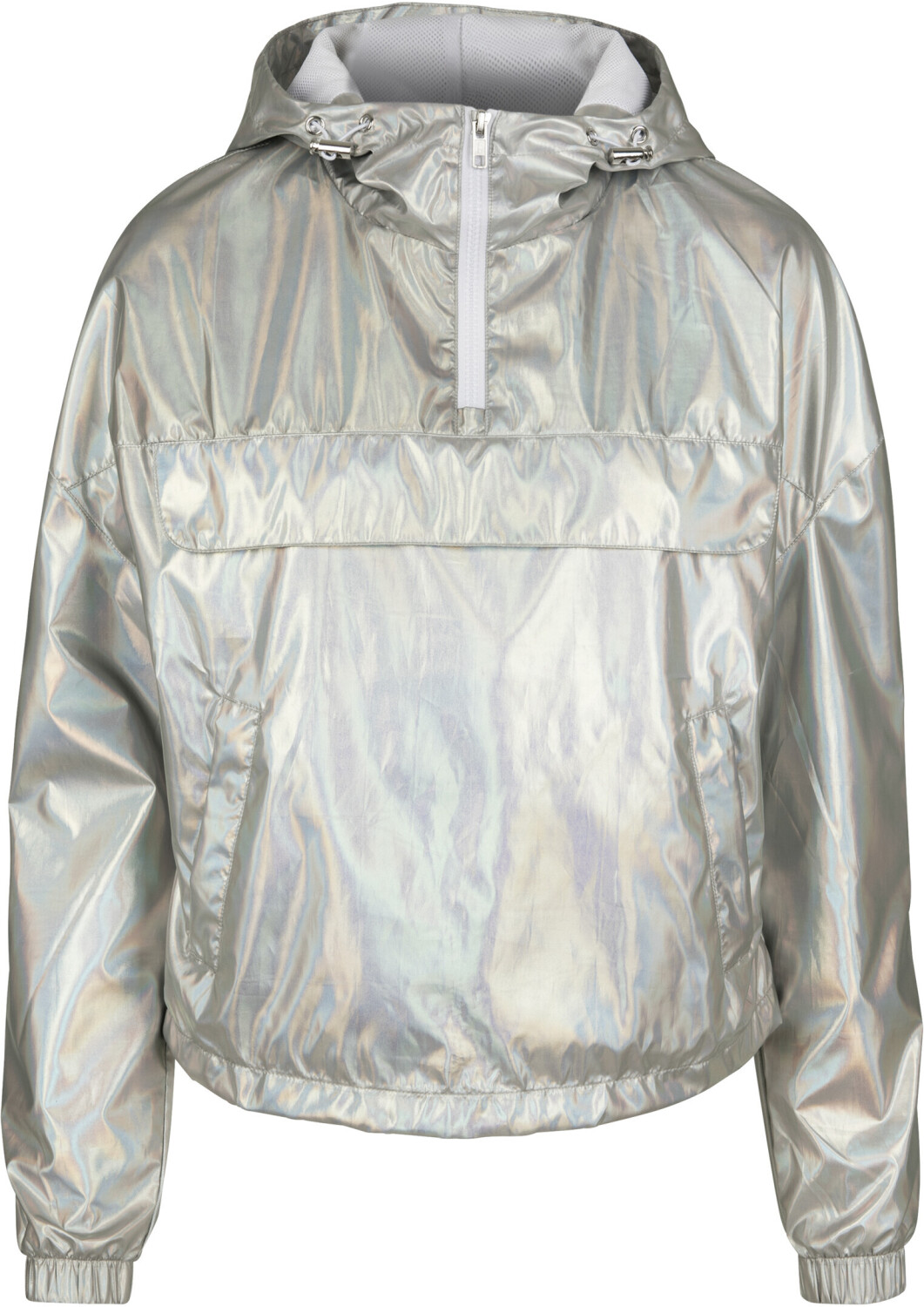 Urban Classics Ladies Holographic Pull Over Jacket (TB2672-01736-0042) silverholographic