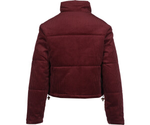 Ladies burgundy puffer cheap jacket