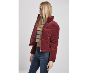 Ladies burgundy puffer cheap jacket