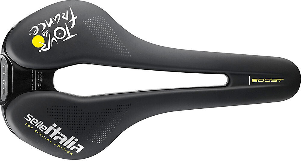 Selle Italia Flite Boost TM Superflow TDF Saddle 2021 - black/Gelb - L3 L3