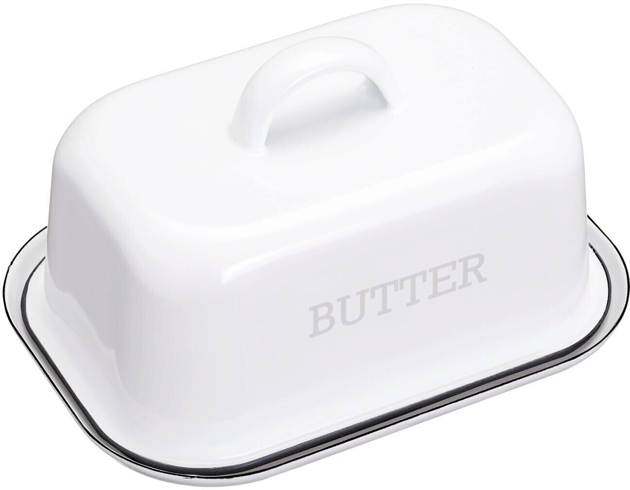 Kitchen Craft Living Nostalgia enamel butter dish