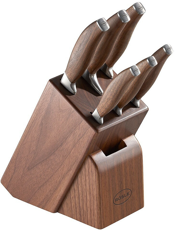 Rösle 7 pieces with knife from walnut wood