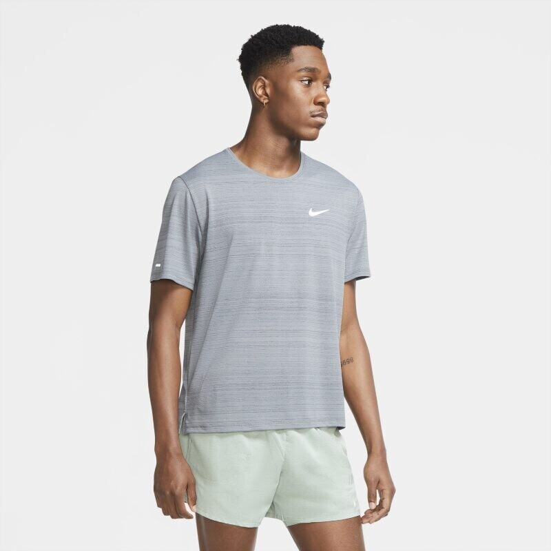 Buy Nike Dri-FIT Miler Running Shirt (CU5992-084) grey from £26.95 ...