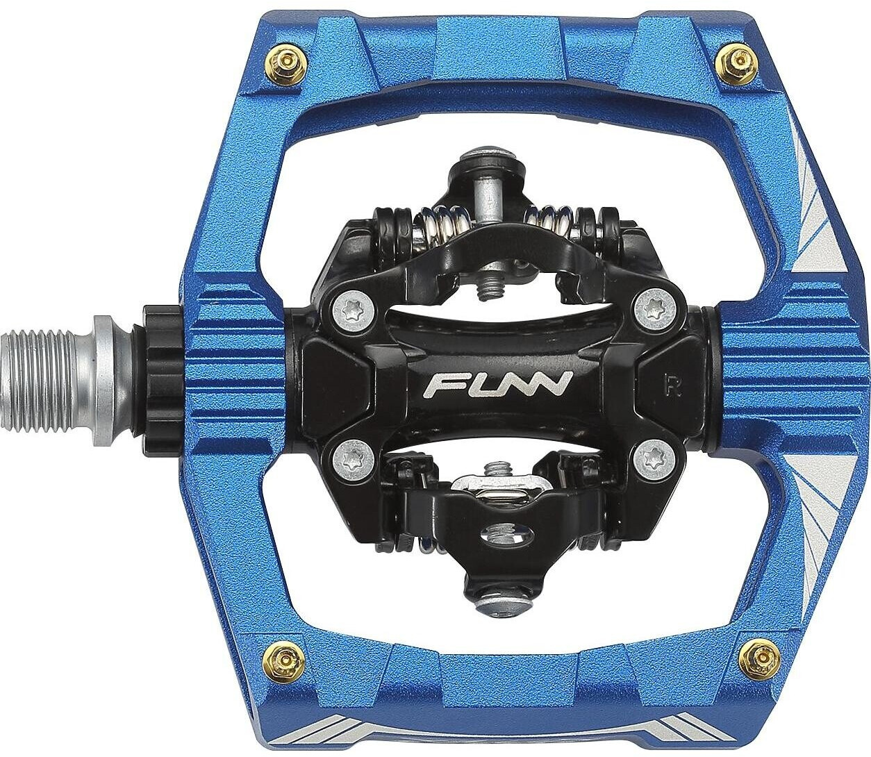 FUNN Ripper Pedale mit beidseitigem Clip blue