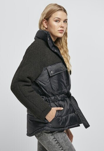 Urban Classics Ladies Sherpa Mix Jacket Puffer bei € | 49,90 (TB3768-00007-0037) ab black Preisvergleich