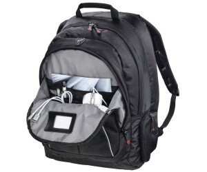 Hama Laptop-Rucksack für Geräte bis 40cm 15,6 Vienna schwarz Laptopfach, gepolstert, Tragegriff, Seitentaschen 