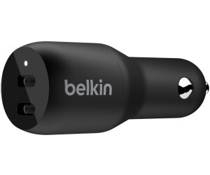 Belkin BOOST CHARGE USB-C-Kfz-Ladegerät mit zwei Anschlüssen (36 W) ab  98,00 € | Preisvergleich bei | Autobatterie-Ladegeräte