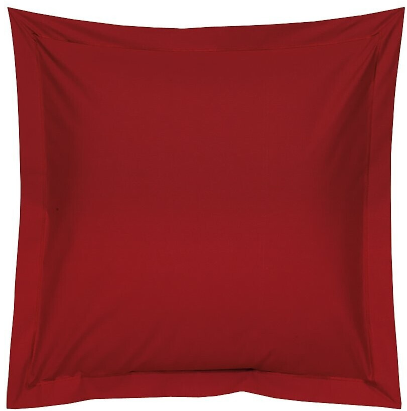 Blanc Des Vosges Taille d'oreiller satin 65 x 65 cm rouge